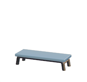 Cyan Iron bench