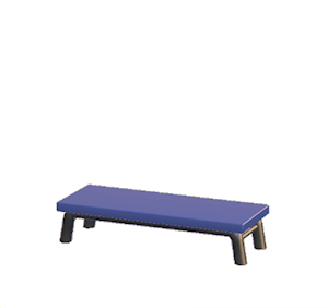 Navy Iron bench