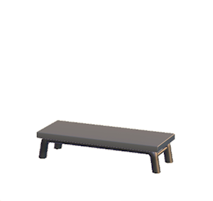 Black Iron bench
