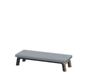 Gray Iron bench