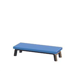 Blue Iron bench