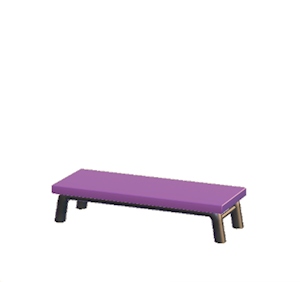 Purple Iron bench