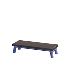 Navy Iron bench