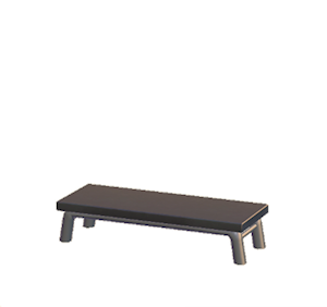 Black Iron bench