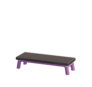 Purple Iron bench
