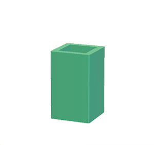 Aquamarine Iron column