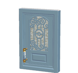 Cyan Iron door