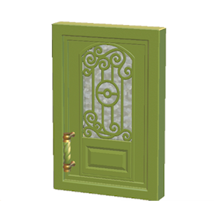 Lime Iron door