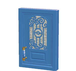 Blue Iron door