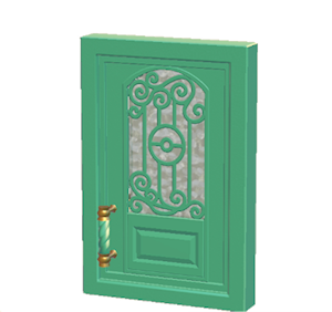 Aquamarine Iron door