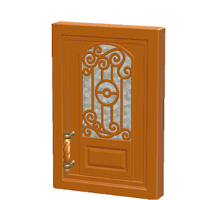 Orange Iron door