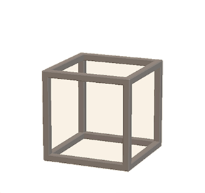 Beige Iron frame