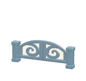 Cyan Iron gate