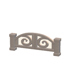 Beige Iron gate