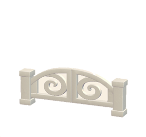 White Iron gate