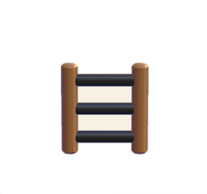 Brown Iron ladder
