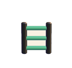 Aquamarine Iron ladder