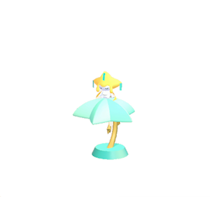Orange Jirachi lamp