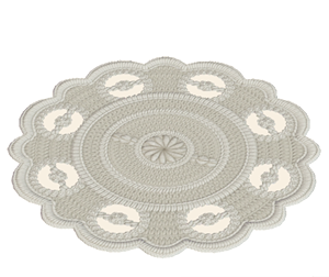 None Lace rug