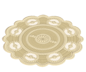 Brown Lace rug