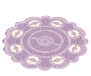 Plum Lace rug