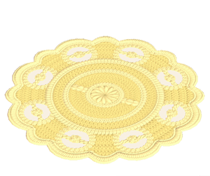 Yellow Lace rug