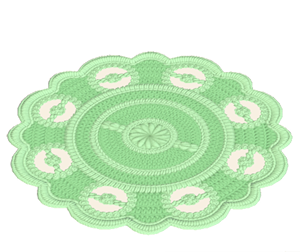 Green Lace rug