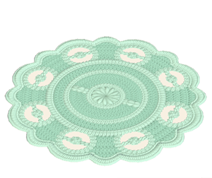 Aquamarine Lace rug