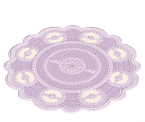 Purple Lace rug