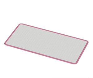 Rose Large narrow rug