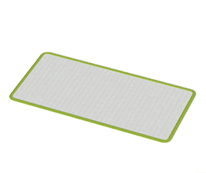 Lime Large narrow rug