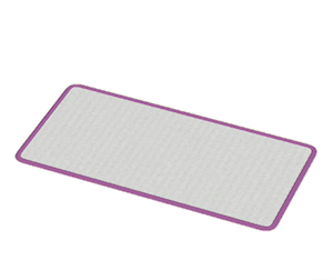Purple Large narrow rug