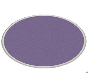 Plum Large round rug