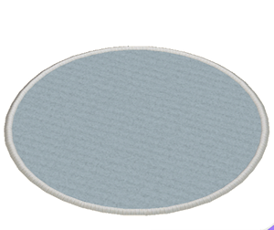 Gray Large round rug