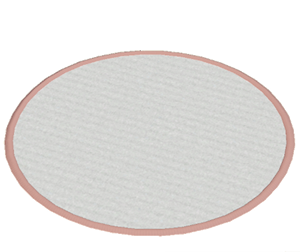 Pink Large round rug