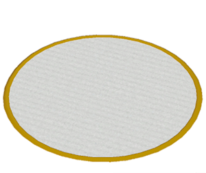 Yellow Large round rug