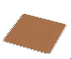 Brown Large square rug
