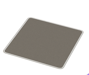 Black Large square rug