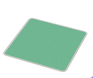 Aquamarine Large square rug