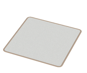 Beige Large square rug