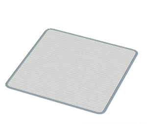 Gray Large square rug