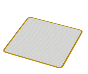 Yellow Large square rug