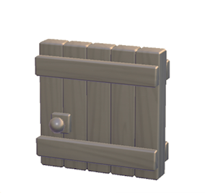 Black Large wooden door