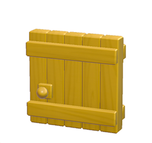 Yellow Large wooden door