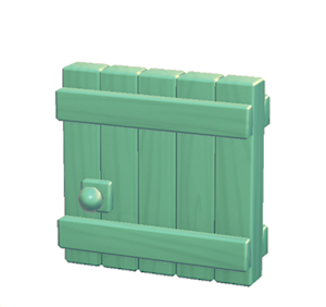 Aquamarine Large wooden door