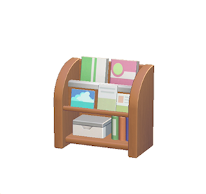Brown Magazine rack