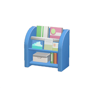 Blue Magazine rack