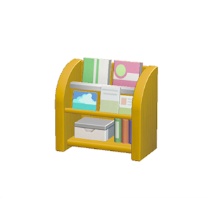 Yellow Magazine rack