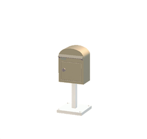 Beige Mailbox