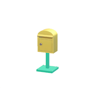Aquamarine Mailbox